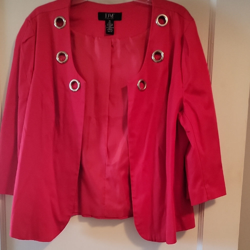 Chic Women's Blazer with Silver Accents